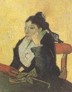 Vincent Van Gogh L'Arlesienne:Madame Ginoux wtih Books (nn04) painting